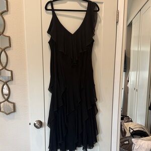 Avenue Black Asymmetrical Dress